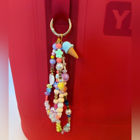 Colorful Beaded Keychain Accessory - Picture 1 of 3